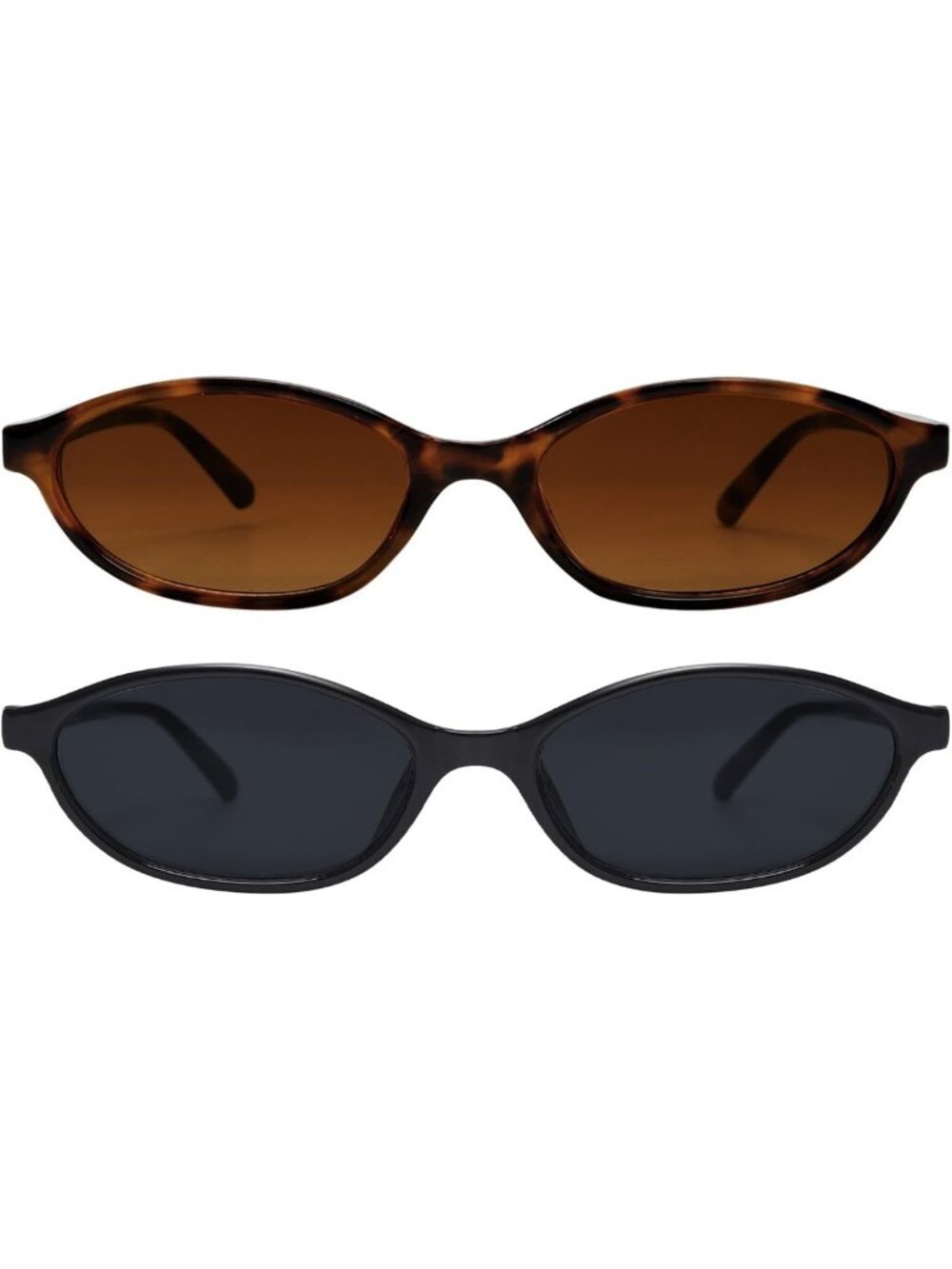 Retro 90s Cat Eye Oval Sunglasses for Women | UV Protection Fashion Shades